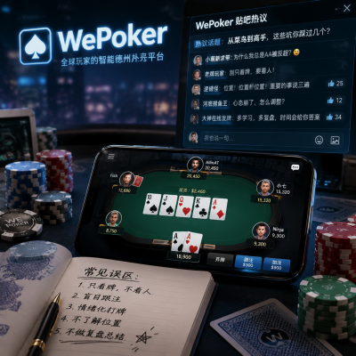 wepoker贴吧热议:从菜鸟到高手,这些坑你踩过几个?