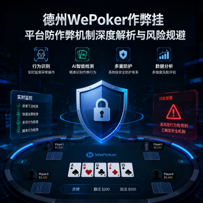 德州wepoker作弊挂:平台防作弊机制深度解析与风险规避