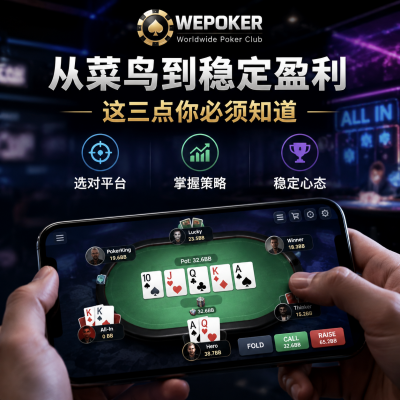 wepoker软件实测:从菜鸟到稳定盈利,这三点你必须知道
